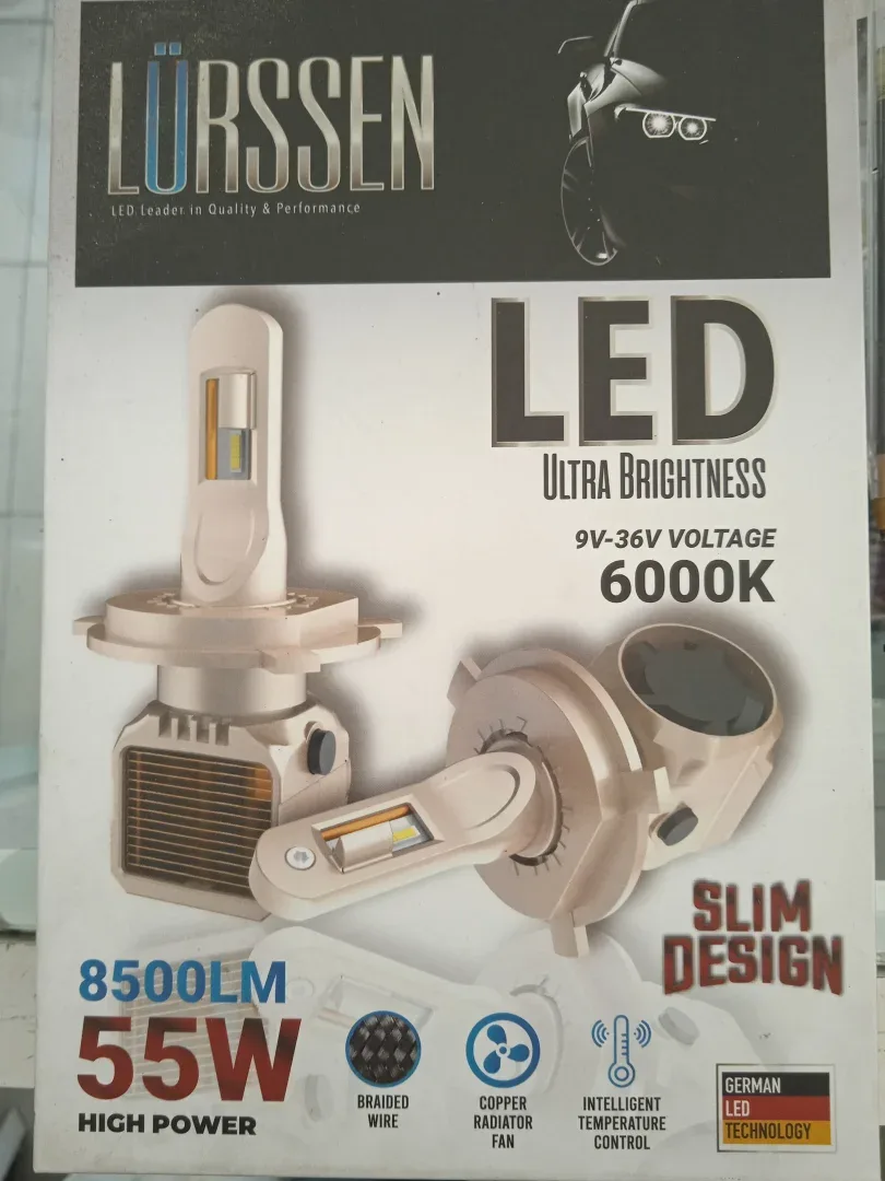 LED 9007 6000K ALUMINIUM 55W 2 SIDED H/L