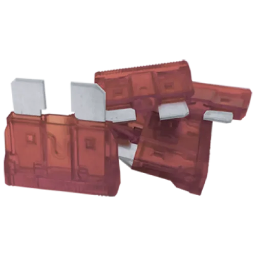 MAXI FUSIBLE DE 10 AMPERS PLATEADO 10pz