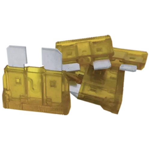 MAXI FUSIBLE DE 20 AMPERS PLATEADO 10pz