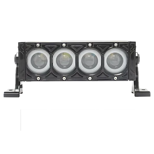 BARRA 4 LEDS LUPA ARO ANGEL AZUL 9" 40W