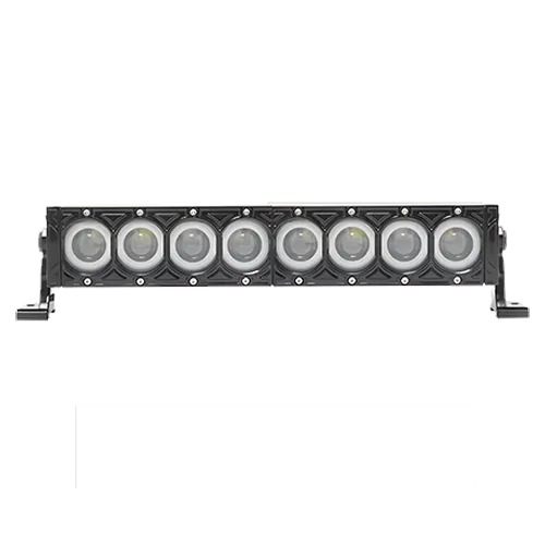 BARRA 8 LEDS LUPA ARO ANGEL AZUL 17" 80W