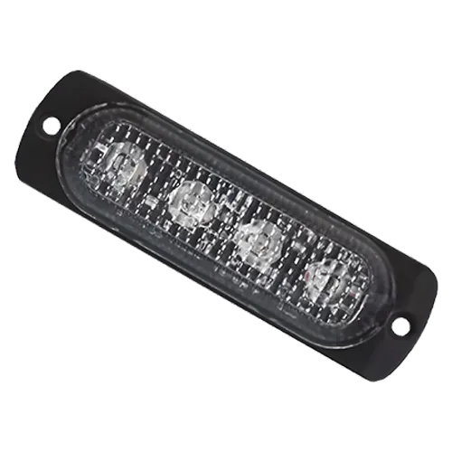 BARRA 3.8" ESTROBO 4 LEDS ROJO 4W PZ