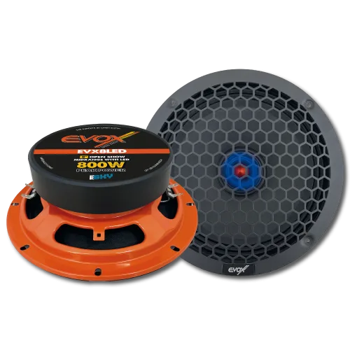 MEDIO RANGO CON LED 8" 400W/800W 8 Ohms