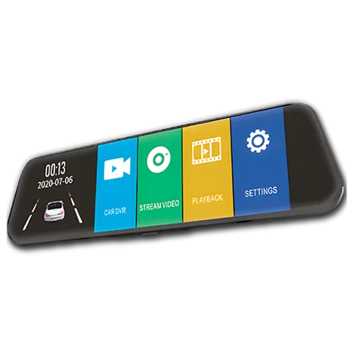 RETROVISOR DVR CAM FRONT+REV + BASE