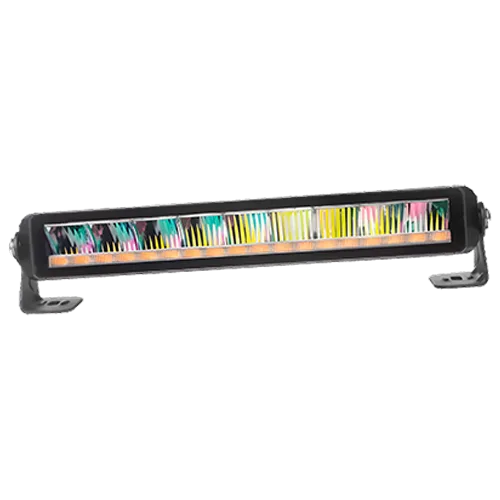 Light Bar White with Ambar Warning 12"