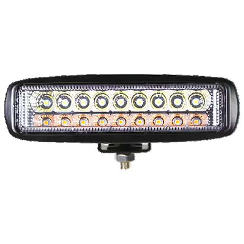 LED TRABAJO BCO/AMBAR 18 LEDS 18W PZ