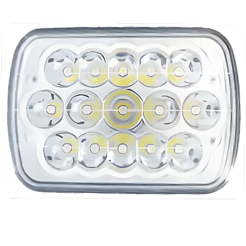 FARO 15 LED H/L RECT 7" 45W DRL AZUL PZ