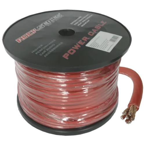 CABLE DE CORRIENTE CAL 4 30 MTS ROJO