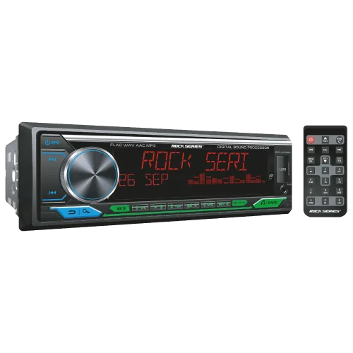 ESTEREO 1DIN MP3 AMPL 8CH CLASE D BT USB