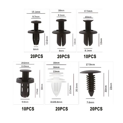 CAJA C/100 CLIPS PARA AUTO SURTIDO PZ