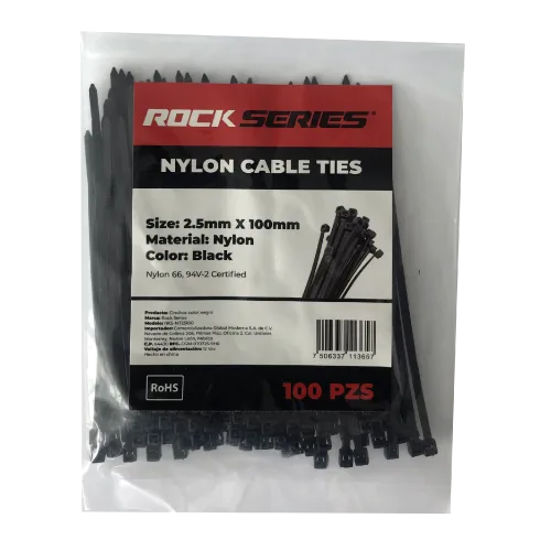 CINCHO NEGRO 2.5X100 mm C/100 PZ