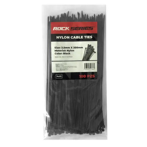 CINCHO NEGRO 2.5X200 mm C/100 PZ