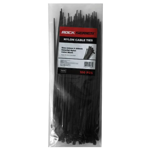 CINCHO NEGRO 3.6X250 mm C/100 PZ