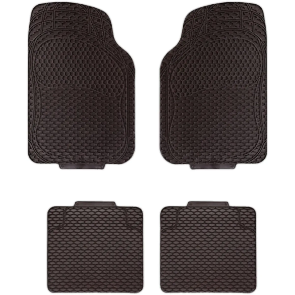 JUEGO DE TAPETES PVC UNIVERSAL 4 PIEZAS