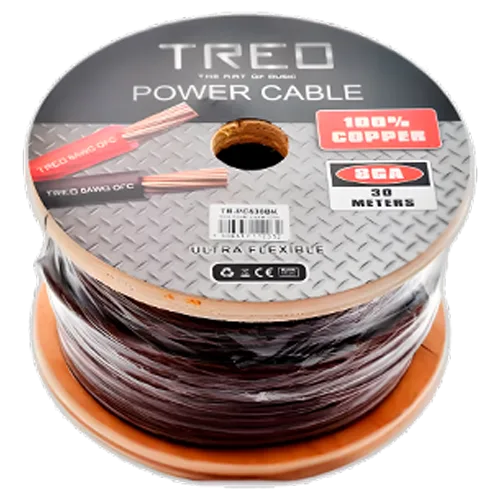 POWER CABLE CAL 4 20 MTS NEGRO 100%COBRE