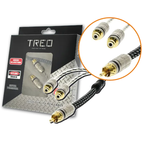 RCA ALTA CALIDAD "Y" 2F-1M CABEZA METAL