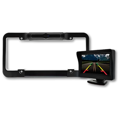 CAMARA PORTAPLACAS SOLAR CON PANTALLA