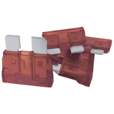 MAXI FUSIBLE DE 10 AMPERS PLATEADO 10pz