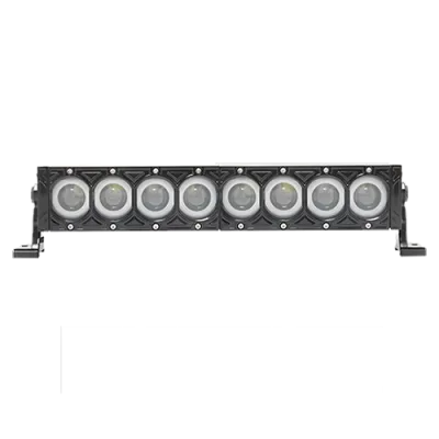 BARRA 8 LEDS LUPA ARO ANGEL AZUL 17" 80W
