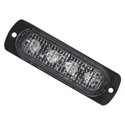 BARRA 3.8" ESTROBO 4 LEDS ROJO 4W PZ