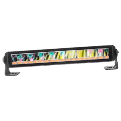 Light Bar White with Ambar Warning 12"