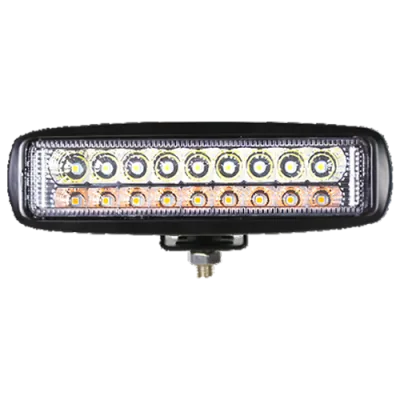 LED TRABAJO BCO/AMBAR 18 LEDS 18W PZ