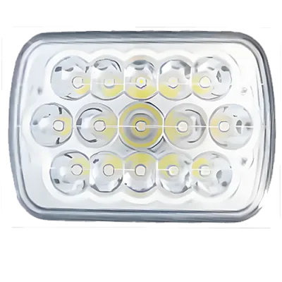 FARO 15 LED H/L RECT 7" 45W DRL AZUL PZ