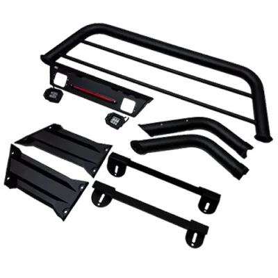 ROLL BAR NEGRO C/LUZ FRENOS&2LEDS CUADR