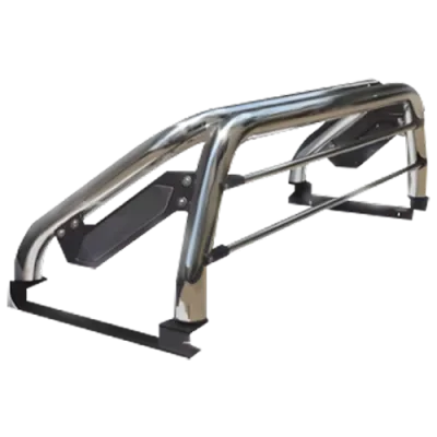 ROLL BAR CROMADO CON LUZ DE FRENO