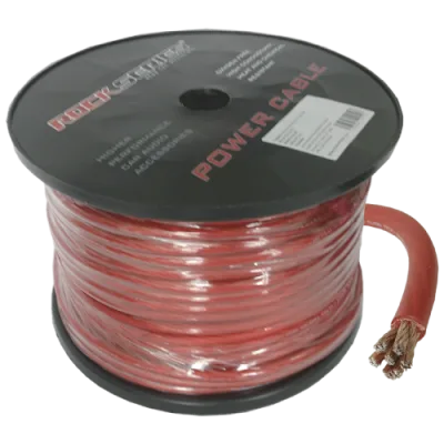 CABLE DE CORRIENTE CAL 10 100 MT ROJO