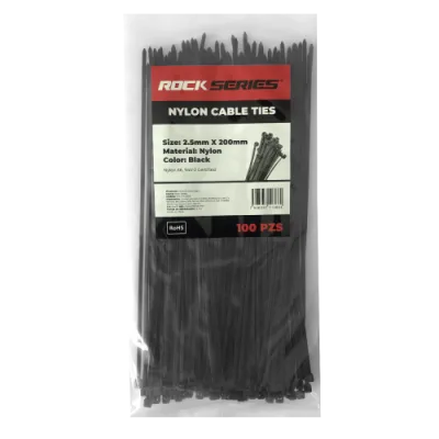 CINCHO NEGRO 2.5X200 mm C/100 PZ