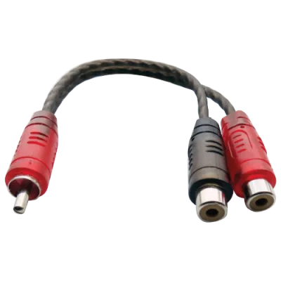 RCA CABLE 1 MACHO 2 HEMBRAS 5 PACK