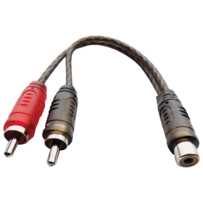 RCA CABLE 1 HEMBRA 2 MACHOS 10 PACK