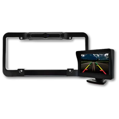 CAMARA PORTAPLACAS SOLAR CON PANTALLA